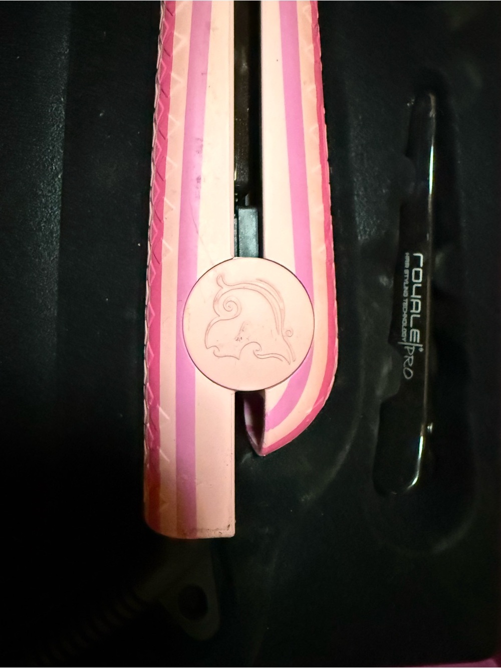Royale Pro Pink Stripes Hair Straightener NIB - Picture 6 of 7